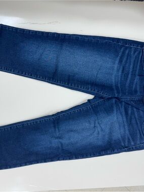 a:glow Maternity Skinny Jeans in Dark Blue with Blue Panel size 8
